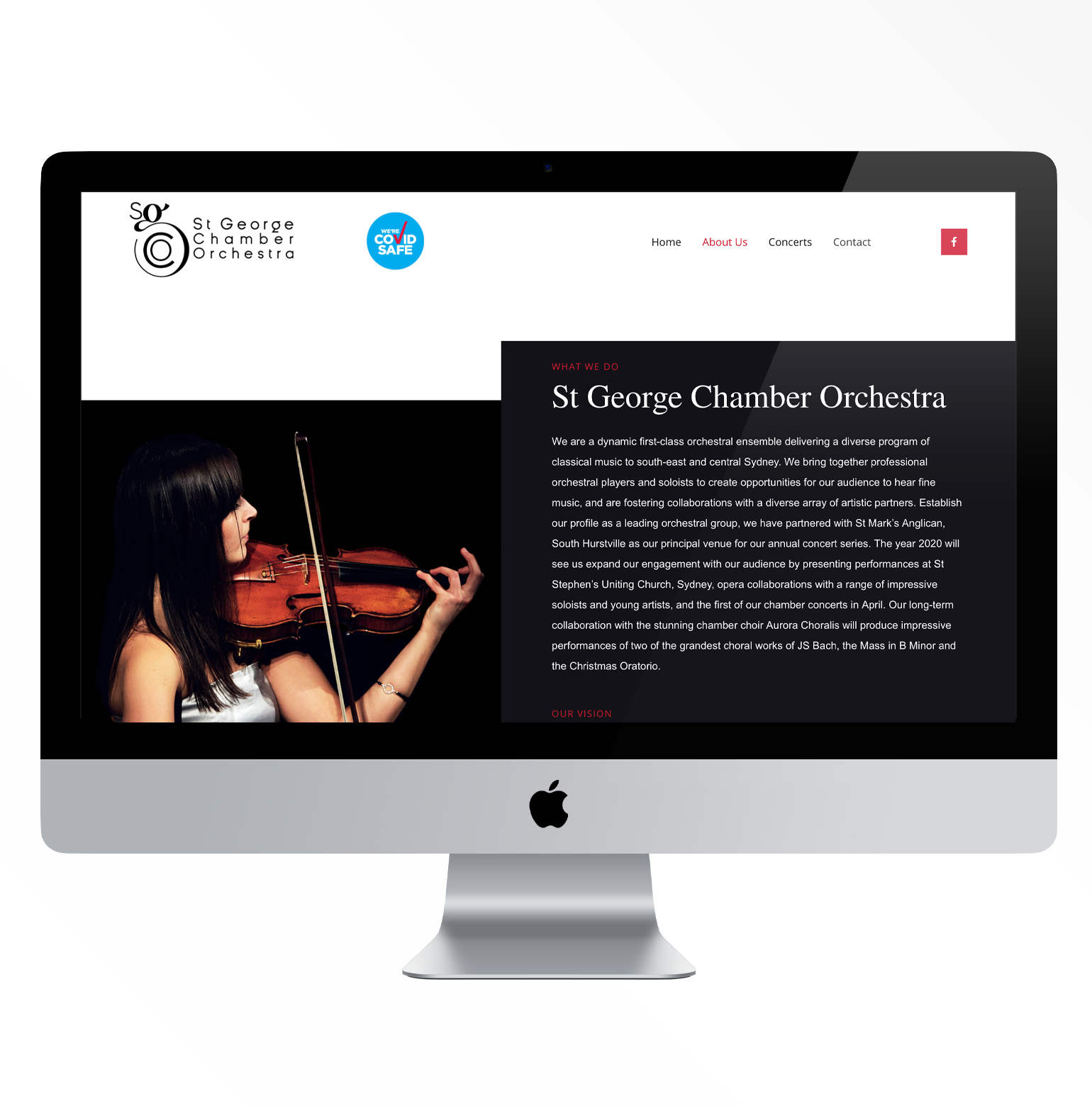 St George Chamber Orchestra website development